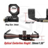 34mm Quick-Detach Scope Mount 1.50in | USEEIN