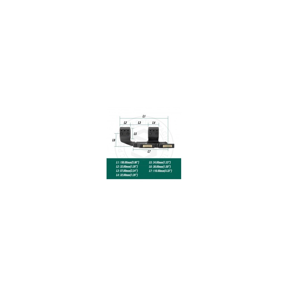 34mm Quick-Detach Scope Mount 1.50in | USEEIN